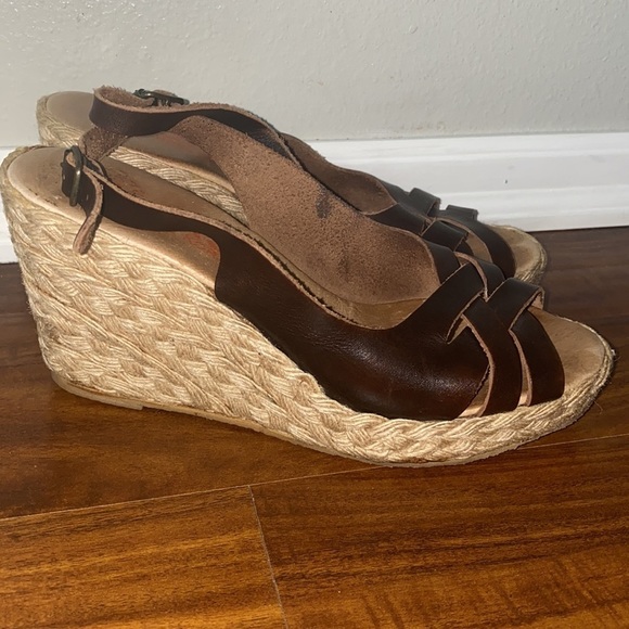 Kors Michael Kors Natural Wedges with Brown Leather - Picture 3 of 7